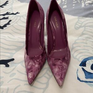 Nine West Marbled Purple Heels